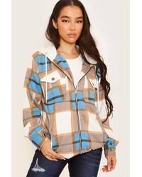 Stylewise - Thick Checked Shacket - Lyst