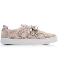 Moda In Pelle - 'bowie' Snake Print Leather Trainers - Lyst