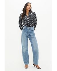 Dorothy Perkins - Mono Embroidered Button Through Blouse - Lyst