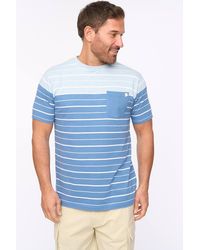Bewley & Ritch - Blaydon 100% Cotton Yarn-Dyed Stripe Pocket T-Shirt - Lyst