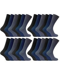 Sock Snob - 24 Pairs Multipack Ultimate Comfort 100% Cotton Socks - Lyst