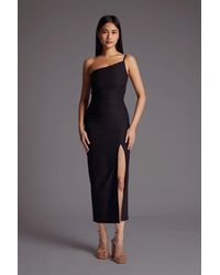 Vesper - One Shoulder Midaxi Dress With Back Strap Detail - Lyst