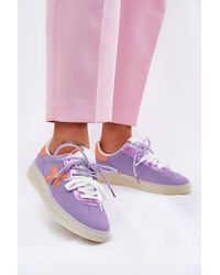 Love Lace - Sport Shoes Suede Low Cut Rounded Toe Lace Up Classic - Lyst