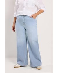 Yours - Wide Leg Slouchy Jeans - Lyst