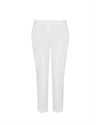 Dorothy Perkins - Ivory Ankle Grazer Trousers - Lyst