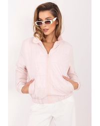 Love Lace - Summer Collared Quilted Jacket With Patches - Lyst