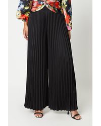 Coast - All Over Pleated Wide Leg Trousers - Lyst
