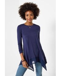 Joe Browns - Matilda Jersey Tunic Top With Chiffon Trim - Lyst