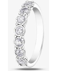 T.H.Baker - 9Ct 0.35Ct Diamond Half Eternity Ring 50L67Wg/35-10 9W O - Lyst