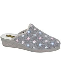 Sleeper - Josephine Floral Embroidery Mule Slippers - Lyst