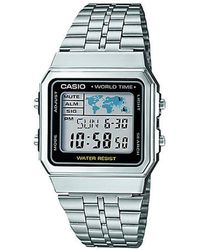 G-Shock W-59b-7avef Digital Canvas Watch In Beige in Natural for Men | Lyst  UK
