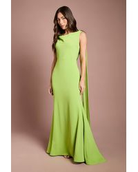 Coast - Chiffon Detail Cowl Back Crepe Maxi Dress - Lyst