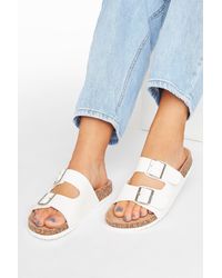 Yours - Extra Wide Fit Buckle Strap Footbed Sandals - Lyst
