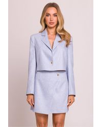 Love Lace - Everyday Collared Blazer With Buttons & Heart Motif - Lyst