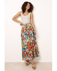 Blue Vanilla - Multi Drawstring Maxi Skirt - Lyst