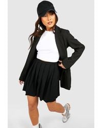 Boohoo - Petite Pleated Mini Tennis Skirt - Lyst