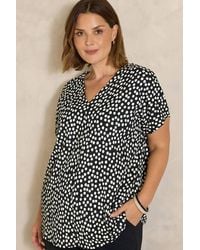 Evans - Short Sleeve Top - Lyst