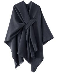 MODISHION - Oversized Plain Shawl Wrap - Lyst