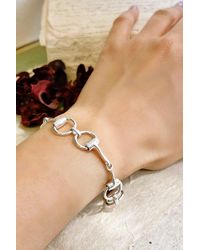 Otis Jaxon London - Snaffle Bit Chunky Sterling Charm Bracelet - Lyst