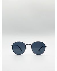 SVNX - Oversized Round Metal Frame Sunglasses - Lyst
