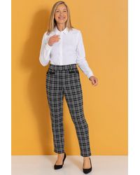 Anna Rose - Pull On Check Trousers - Lyst