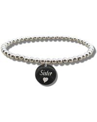Aye Do Gifts - Sister Disc Bracelet & Heart Symbol - Lyst