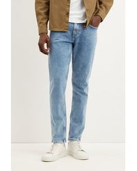 Burton - Slim Fit Mid Blue Rinse Jeans - Lyst