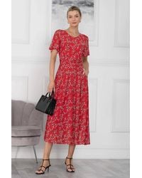 Jolie Moi - Julita Print Mesh Maxi Dress - Lyst