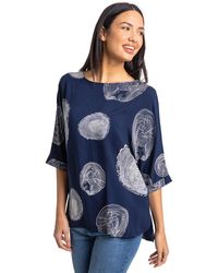 Roman - Linear Abstract Print Tunic Top - Lyst