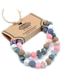 KDMD - Set Of 2 Gemstones Friendship Bracelets - Lyst