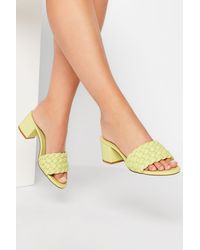 Yours - Wide Fit & Extra Wide Fit Plaited Mules - Lyst