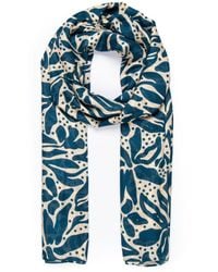 SARTA - Allie Lightweight Floral Scarf - Lyst