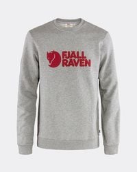 Fjallraven - Classic Style Long Sleeve Crew Neck Logo Detail Sweatshirt - Lyst