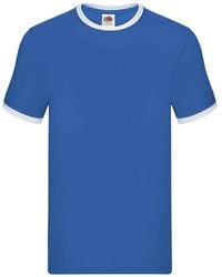 Fruit Of The Loom - Ringer Contrast T-Shirt - Lyst