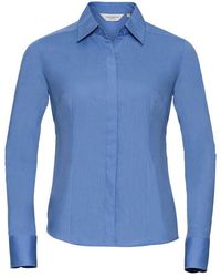 Russell Collection - Poplin Fitted Long-Sleeved Formal Shirt - Lyst