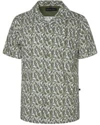 KAM Jeanswear - Short Sleeve Mini Leaf Hawaiin Shirt For - Lyst