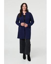 Izabel London - Curve Open Front Longline Knit Jacket - Lyst