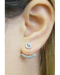 Otis Jaxon London - Holly Leaf Sterling Christmas Earrings - Lyst