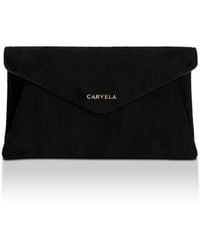 Carvela Kurt Geiger - 'Megan Envelope Clutch' Suedette Bag - Lyst