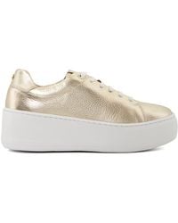 Dune - 'estrid' Leather Trainers - Lyst