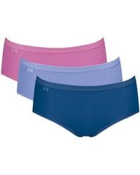 Sloggi - Basic+ Midi 3 Pack Briefs - Lyst