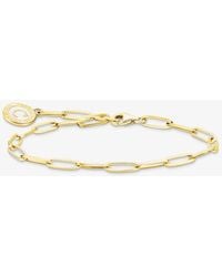 Thomas Sabo - Plated Cold Enamel Long Link Charm Bracelet X0286-427-39 - Lyst