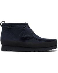 Clarks - Walla Boot Gore-Tex Rand Ink Suede Ankle Boots, Wallabee, Lace Up - Lyst