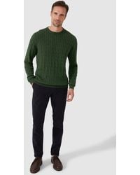 MAINE - Pure Cotton Cable Crew Jumper - Lyst