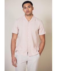 Nordam - Cotton Short Sleeve Button-up Striped Shirt - Lyst
