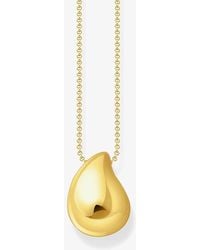 Thomas Sabo - Plated Drop Pendant Necklace Ke2281-413-39-L50V - Lyst