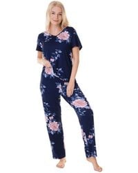 CAMILLE - Lightweight Floral Print Pyjama Set - Lyst
