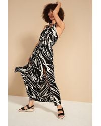 DEBENHAMS - Zebra Print Maxi Dress - Lyst