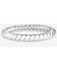 Jon Richard - Plated Ridge Bangle - Lyst