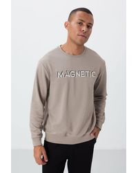 TOMMY LIFE - Printed Crew Neck Sweatshirt - Lyst